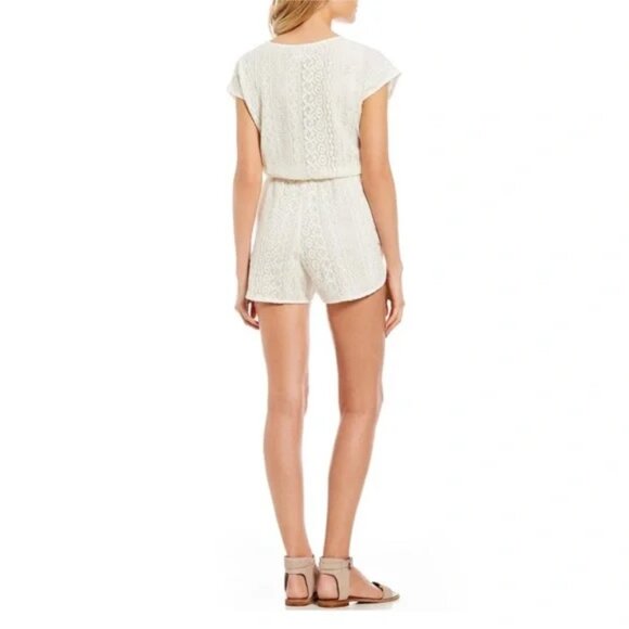 Roxy White Totem Roads Sleeveless Romper, XS - Picture 2 of 8